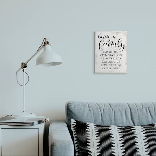 Stupell Industries Being a Family Phrase Wall Plaque